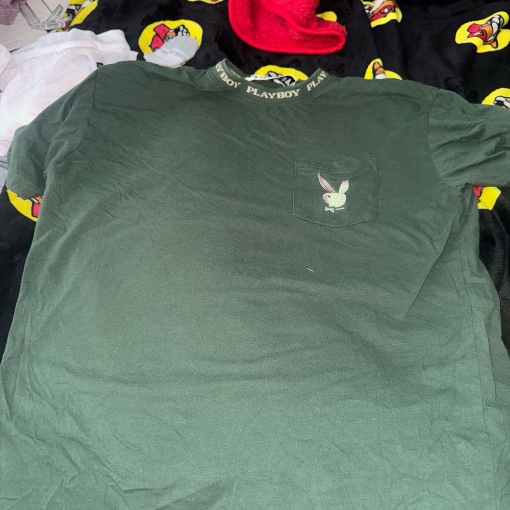 Playboy Olive Green Crew Neck Tee by pacsun